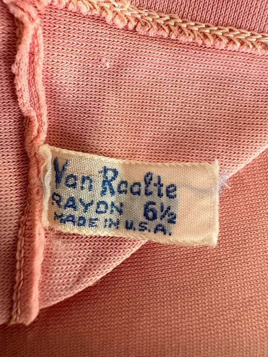 VTG Van Raalte Pink Opera Gloves Size 6.5 - Picture 5 of 11